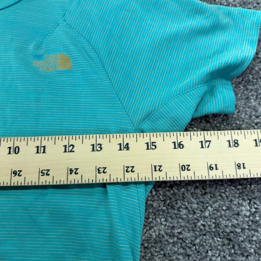 The North Face Flight Series Shirt Womens Medium Teal Blue Wool Blend Active Top - Picture 3 of 6